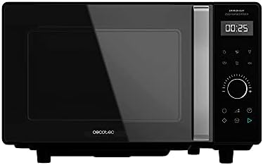 Cecotec Micro ondes numériques sans plaque GrandHeat 2010 Flatbed Steel. Puissance 700 W, Capacité 20 Litres, Grille 900 Watt, 9 Fonctions préréglées, Démarrage rapide, Nettoyage facile. : Cuisine et Maison
