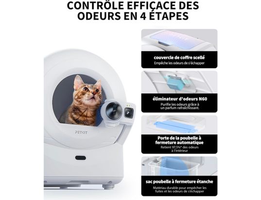PETKIT - Litière autonettoyante PUROBOT ULTRA (T6) - 7795