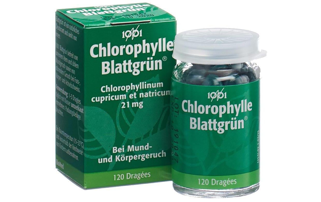 1001 Blattgrün bei Mund- und Körpergeruch 120 TablettenTabletten gegen Mund- und Körpergeruch