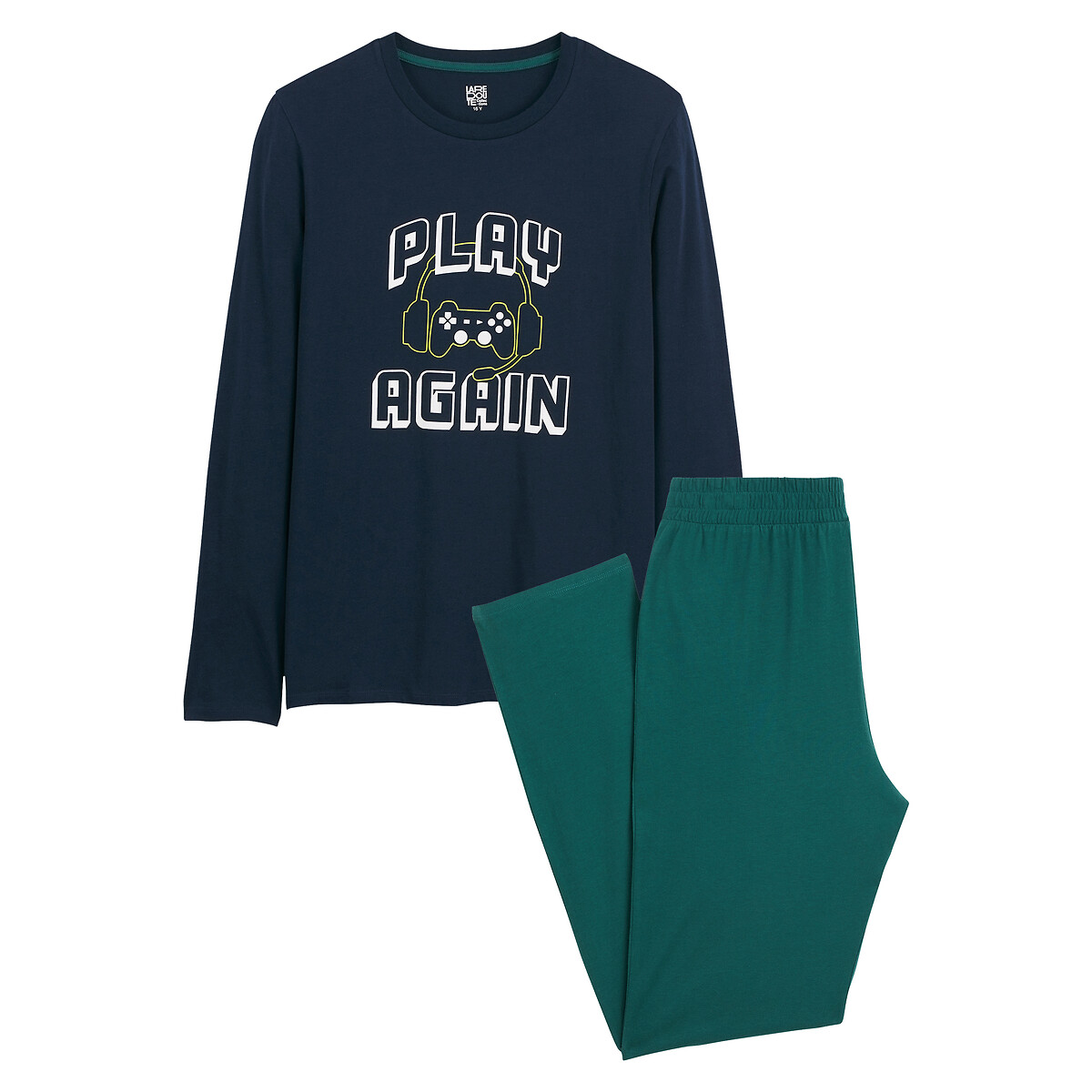 COLEÇÕES LA REDOUTE<br>Pijama em jersey, motivo gaming