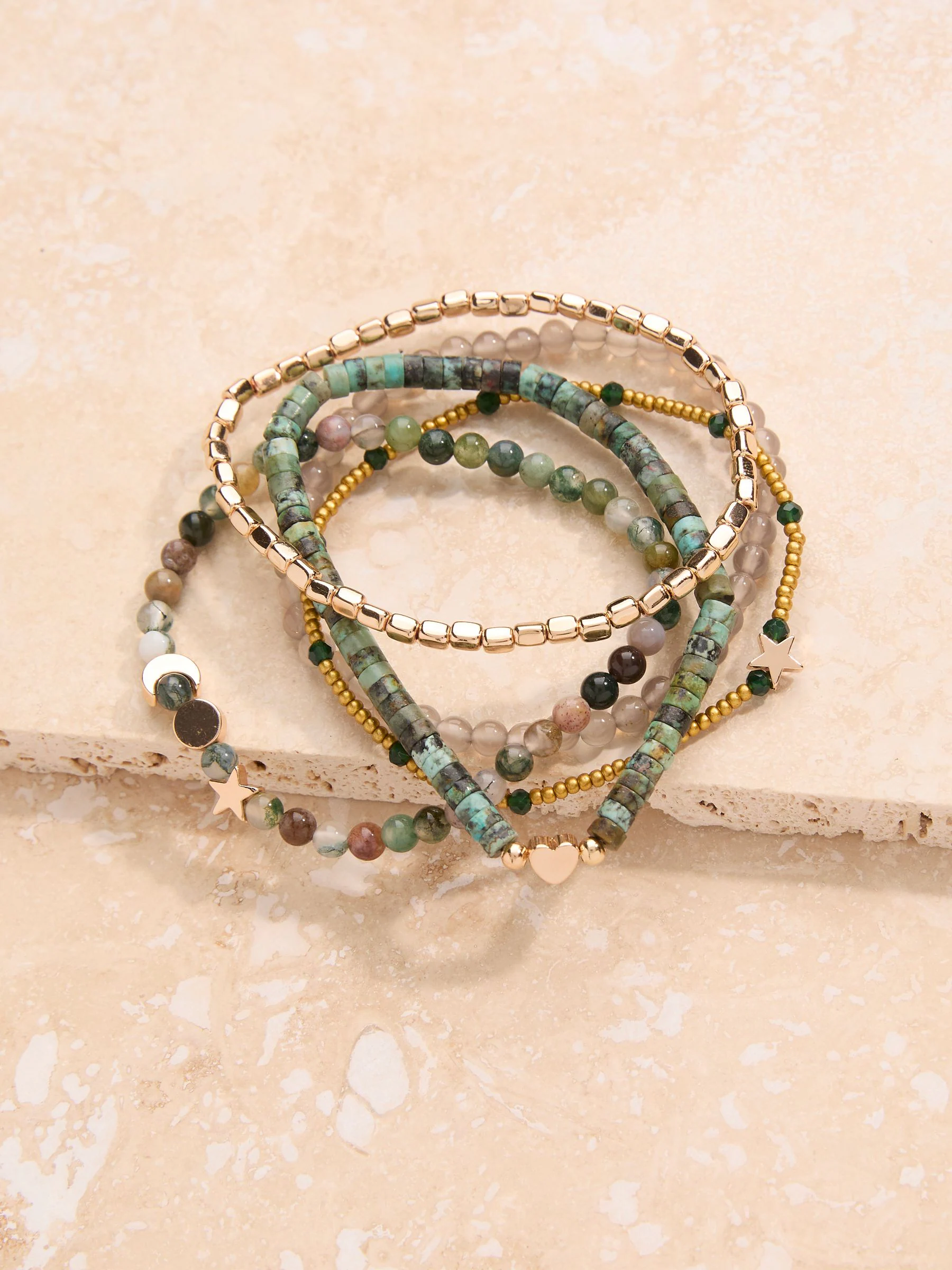 FatFace Stretch Stack Bracelet