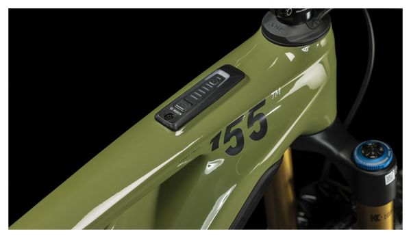 VTT Électrique Tout-Suspendu Cube Stereo Hybrid One55 C:68X TM 750 Shimano Deore XT 12V 750 Wh 29'' Vert Olive 2024