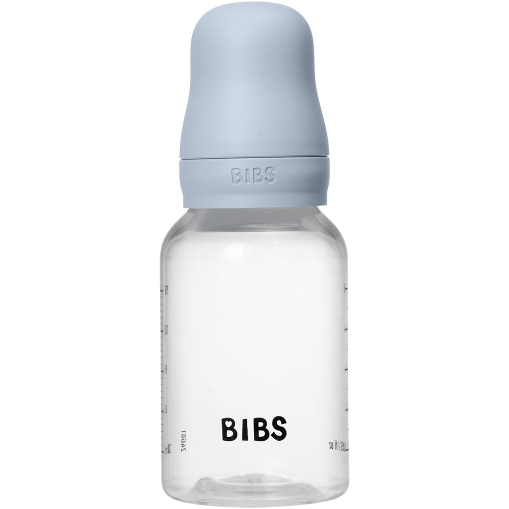 Køb Bibs Baby Blue Baby Flaske Round Latex 1 Pack 150 ml Slow Flow