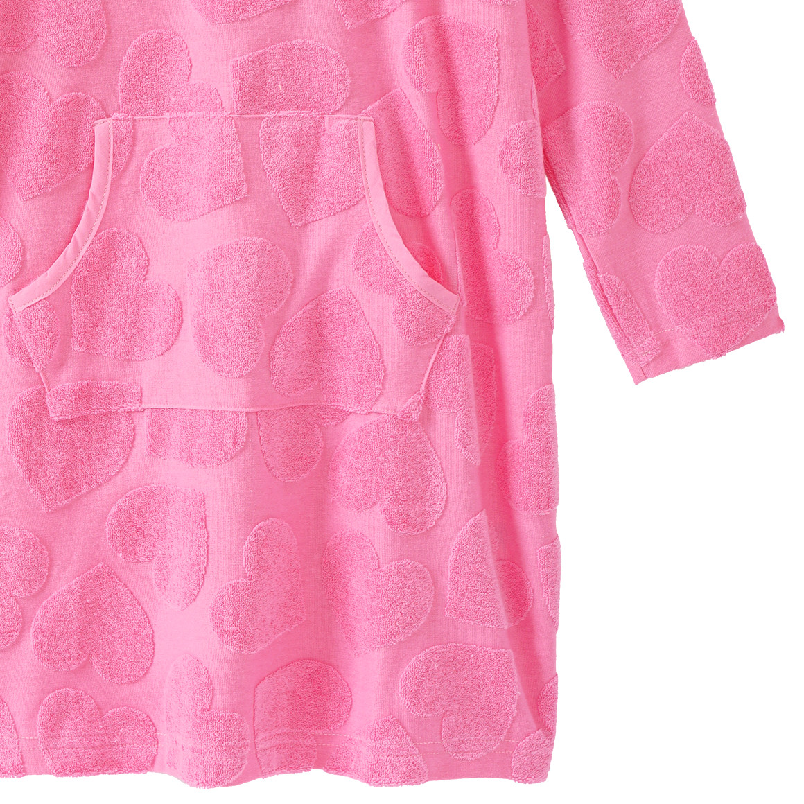 Topolino Mädchen Strandkleid mit Ausbrenner-Muster pink