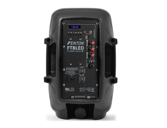 FENTON - Enceinte amplifiée 2.0 Ft8led enceinte sono active 8 avec éclairage led - bluetooth...