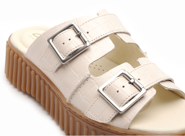 Clarks mules et sabots plats femme torhill slide blanc