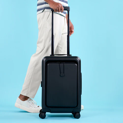Valise rigide 4 roues ORLY Pochette unie noir