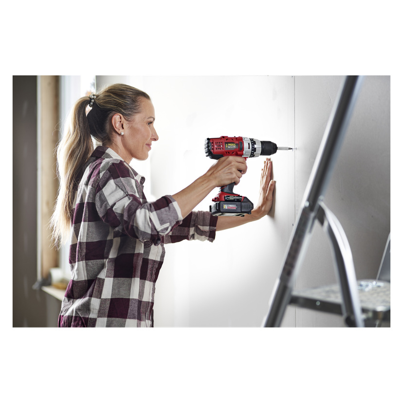 Batteridrevet drill 35 Nm 2,0 Ah 18 V