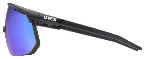 Lunettes Uvex Pace One Noir/Verres Miroir Bleu