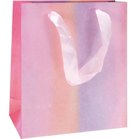 Trötsch Geschenktasche Rainbow Glitter medium, 1 Stück, 4-fach sortiert