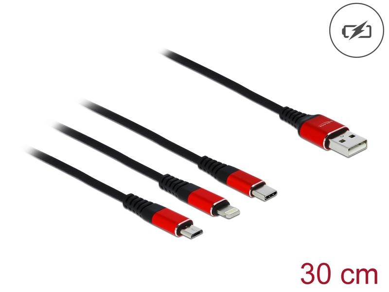 Delock Travel Kit II Easy Edition Delock Travel Kit II Easy Edition – USB Hub mit Card Reader / 3 in 1 Ladekabel