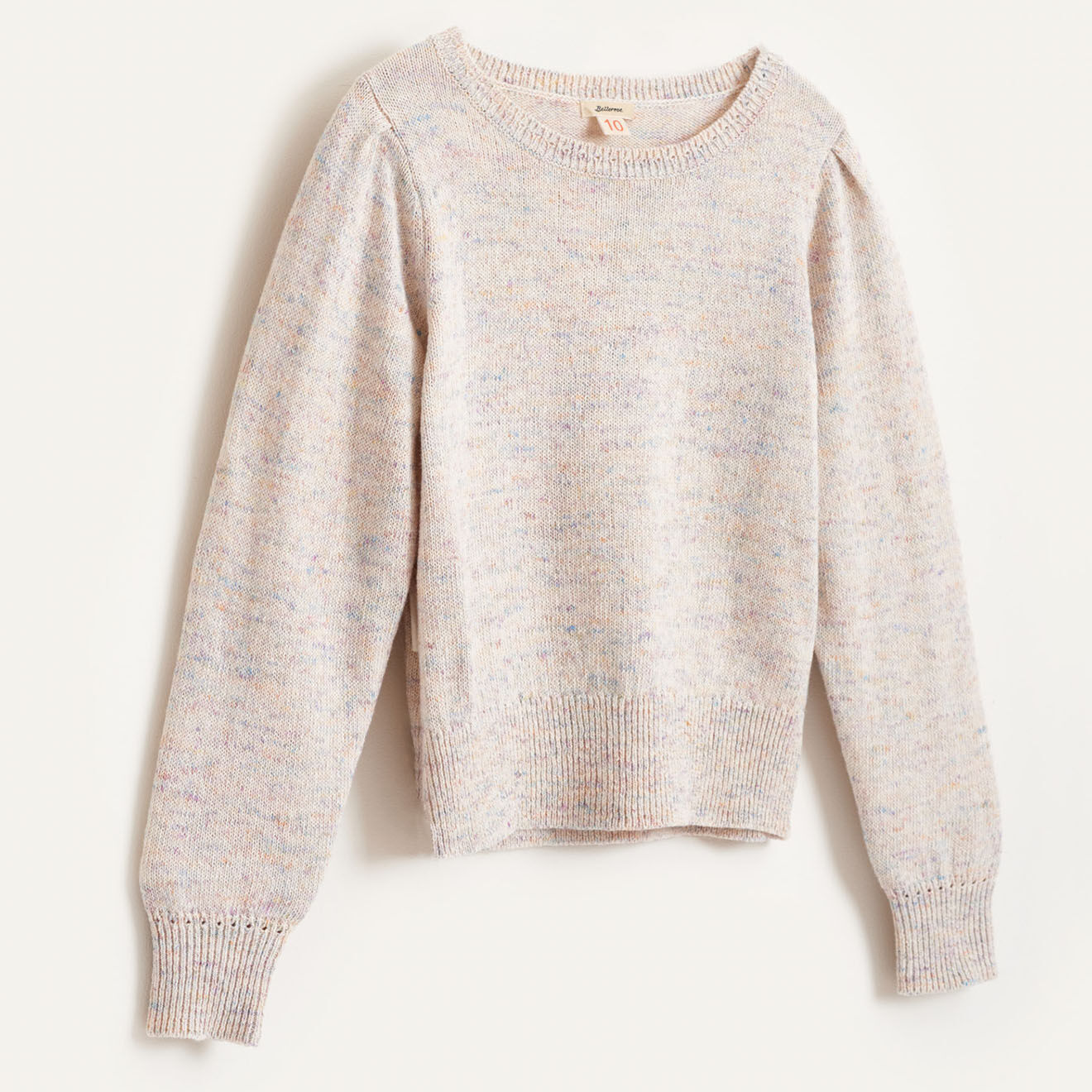 Bellerose Pull Gihour en Coton & Lin écru chiné