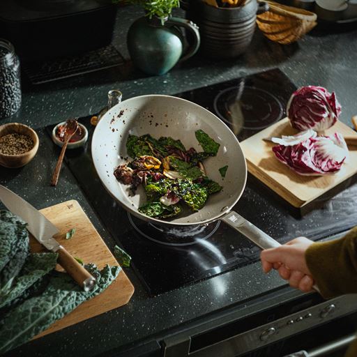 Fiskars Norden Stål Wok, Ø28 cm