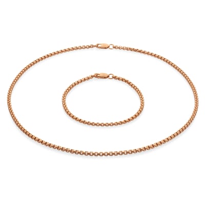 Armkette Venezianer roségoldplattiert