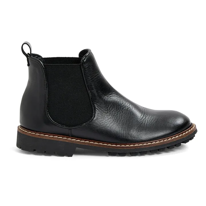 Bonpoint Bottes Cuir Mathis | Noir