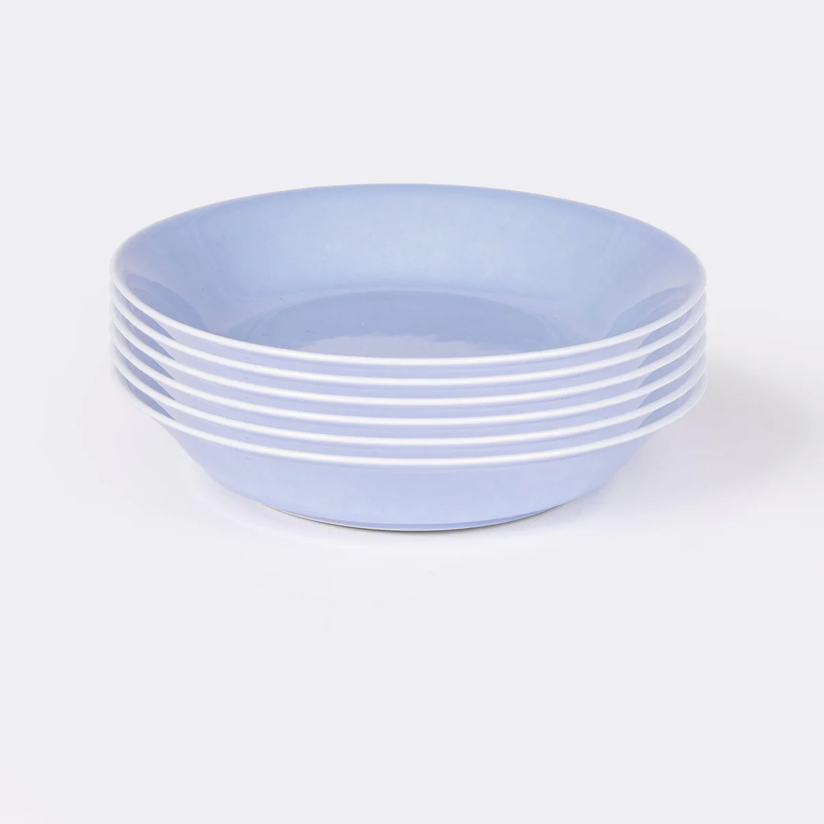 Assiette creuse ronde 19 cm bleu OGRE La Fabrique