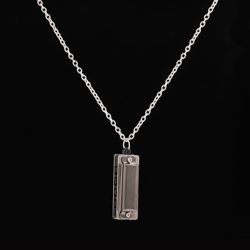 Lilafey - Harmonica Hanger Ketting van Roestvrij Staal