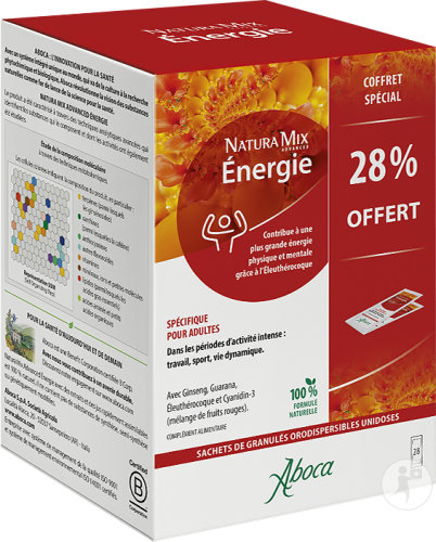 Aboca Natura Mix Advanced Énergie 28 Sachets Orodispersibles