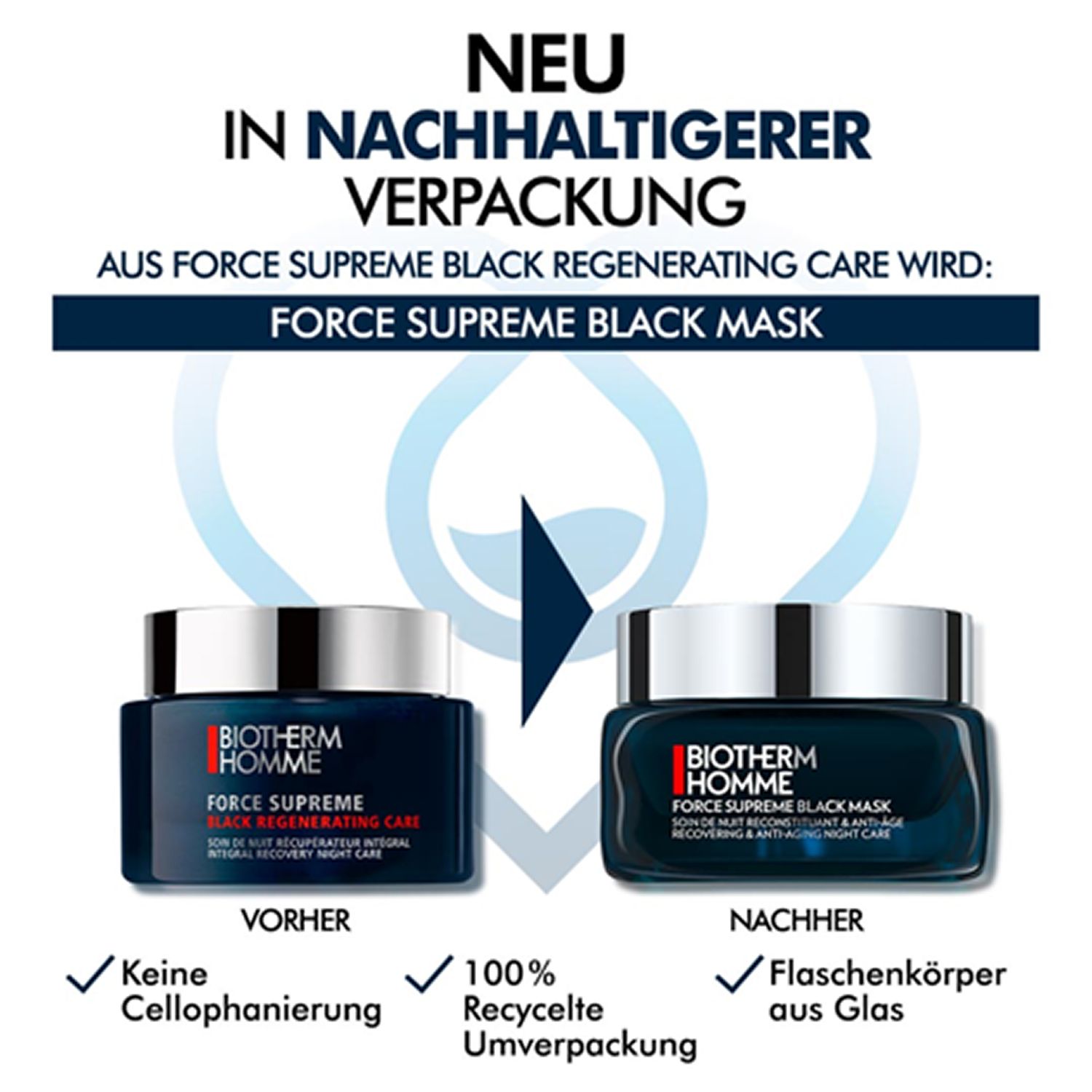 BIOTHERM Force Supreme Black Mask Nachtcreme - Jetzt 20% sparen mit Code 