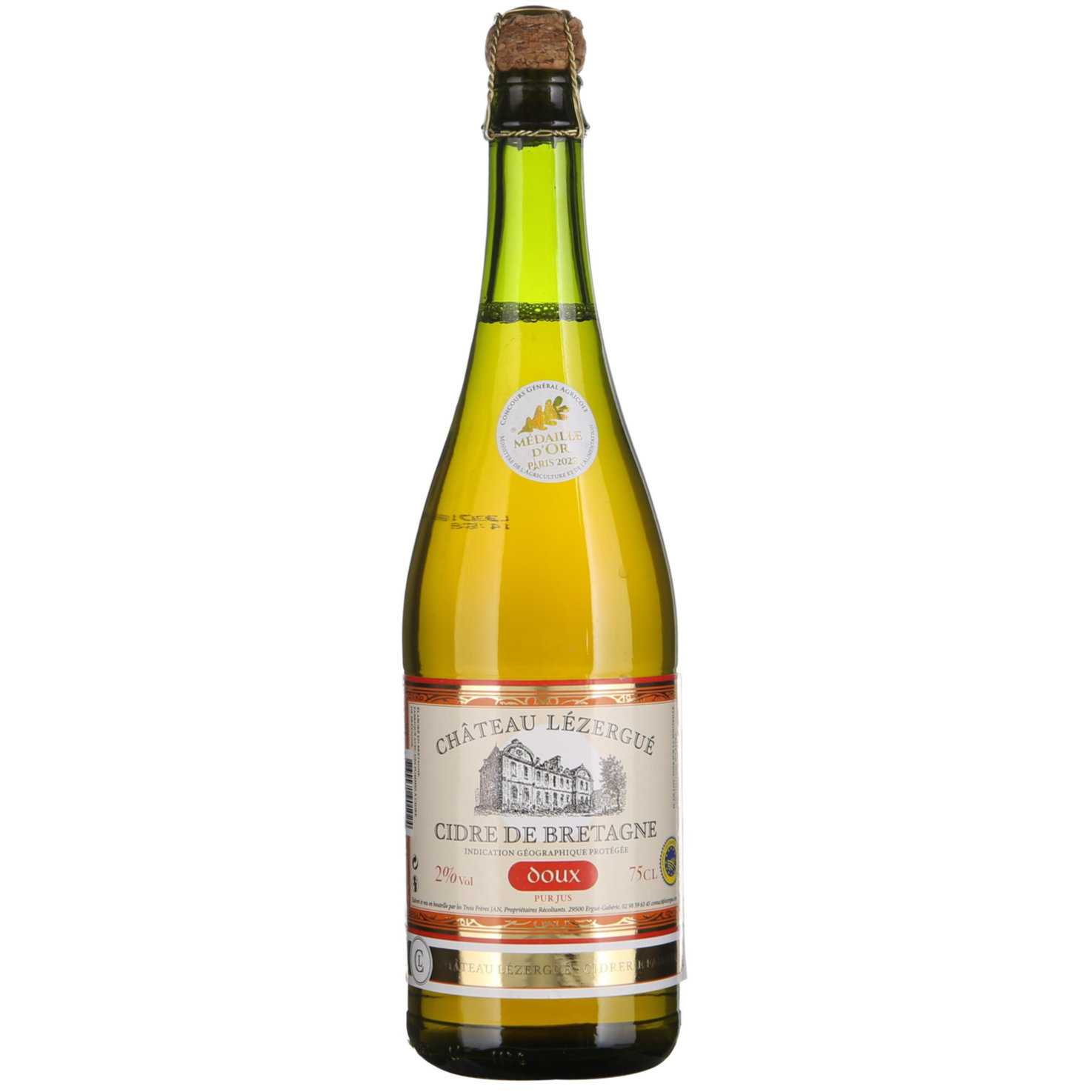 Cidre Château Lézergué Doux -75cl