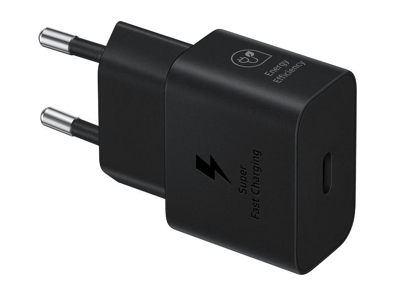 Samsung Schnellladeadapter 25 Watt EP-T2510N Kompakter USB-C-Ladeadapter mit bis zu 25 Watt Ladeleistung