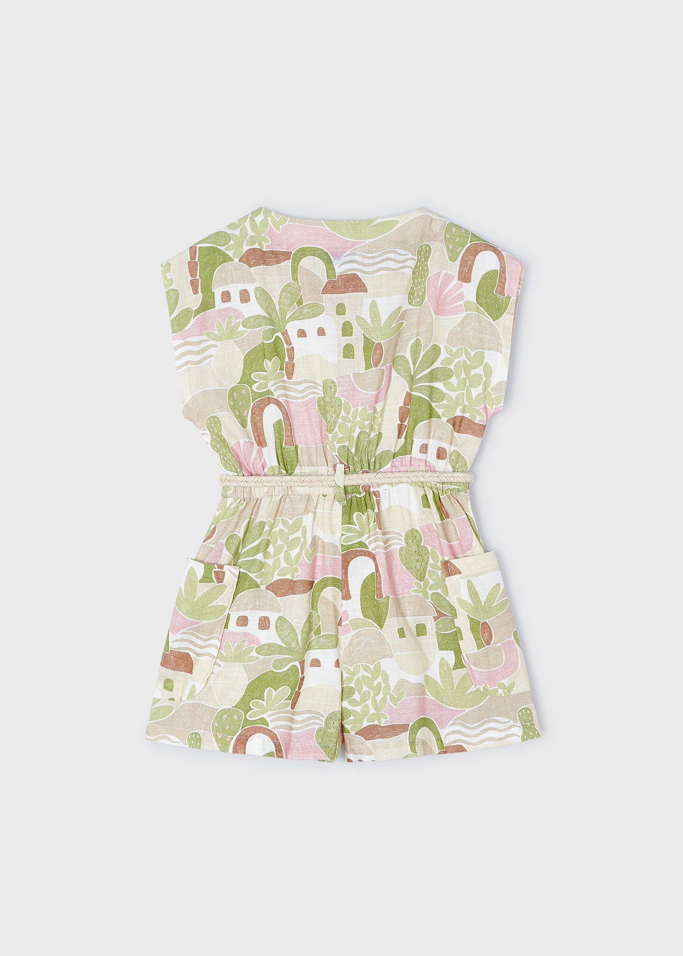 Macacão estampado Better Cotton para meninas