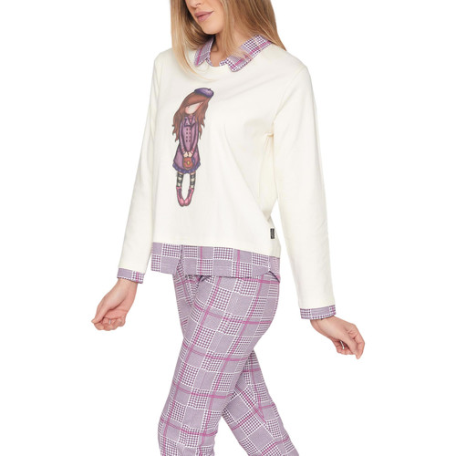 Admas - Pijama pantalón y top Le Beret Santoro Blanco