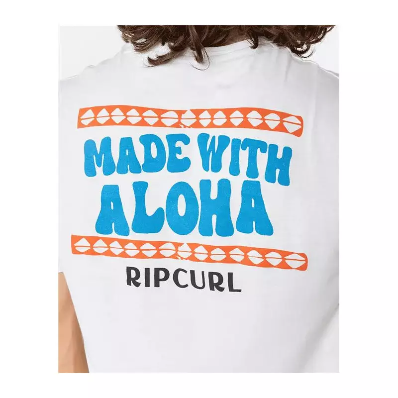Teeshirt RIPCURL Down The Line Sstee Bone M