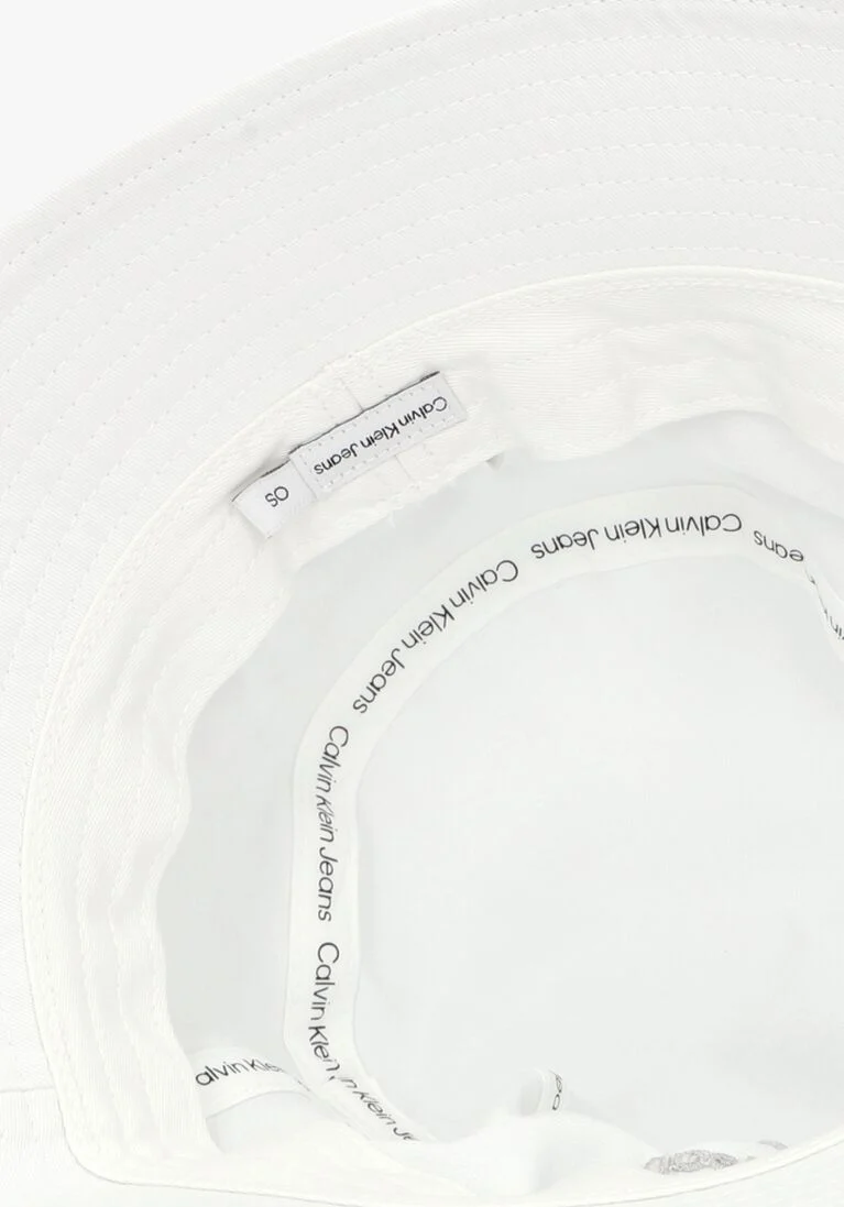 CALVIN KLEIN witte calvin klein hoed monogram bucket hat