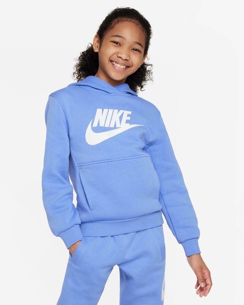 Sweat à capuche Nike Sportswear Club Fleece Bleu pour enfant