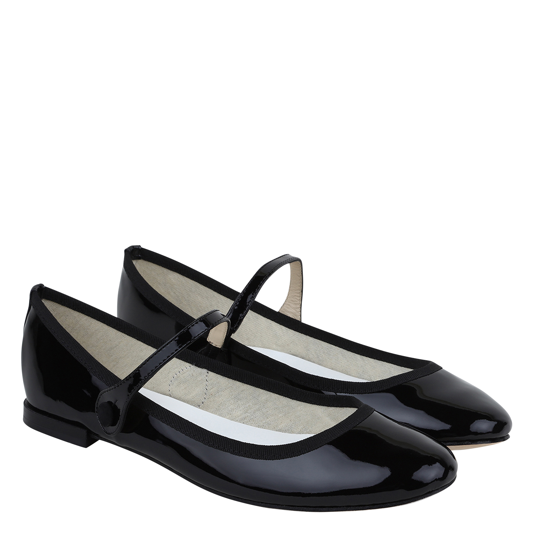 LIO - Babies en cuir vernis | Noir