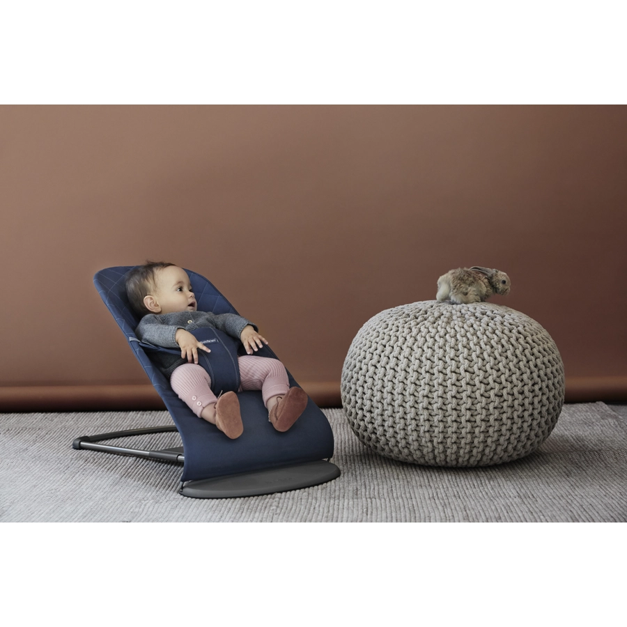 BABYBJÖRN Babywippe Bliss Cotton Mitternachtsblau