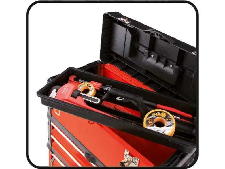Yato YT-09101, Værktøjskiste, Metal, Sort, Rød, 45 kg, 520 mm, 320 mm
