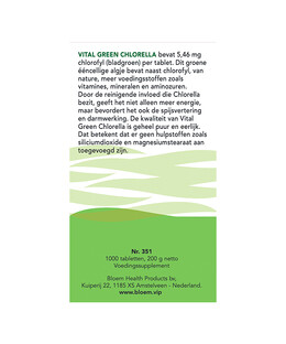 Bloem Vital Green Chlorella Tabletten 1000TB
