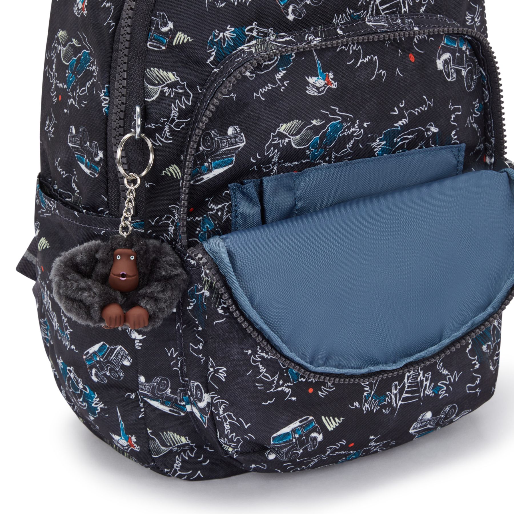 SEOUL S Petit Sac à Dos avec Compartiment pour Tablette - Jungle Fun Race