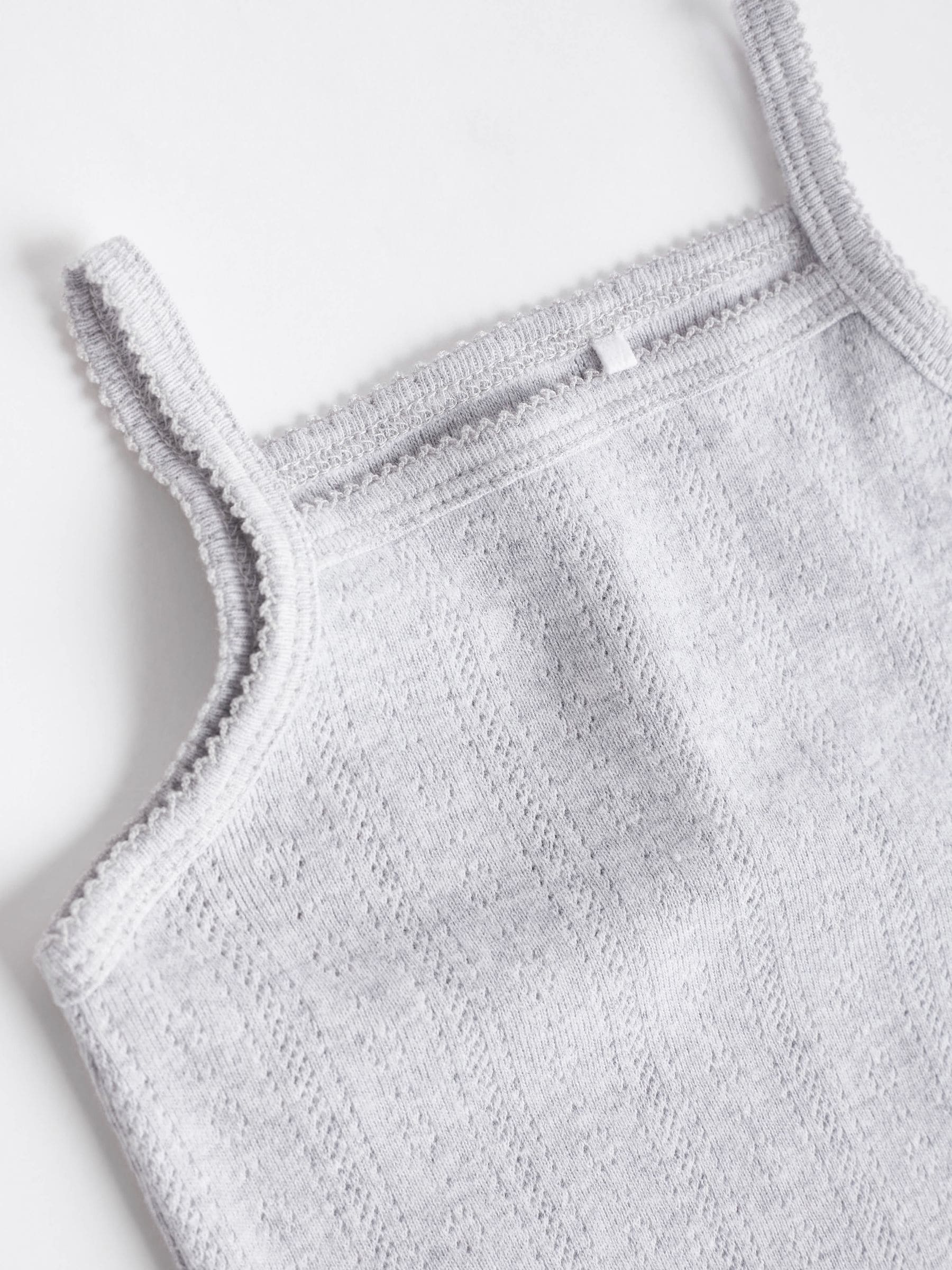 Lichtroze - 5 Pack Vest Pointelle Baby Bodysuits