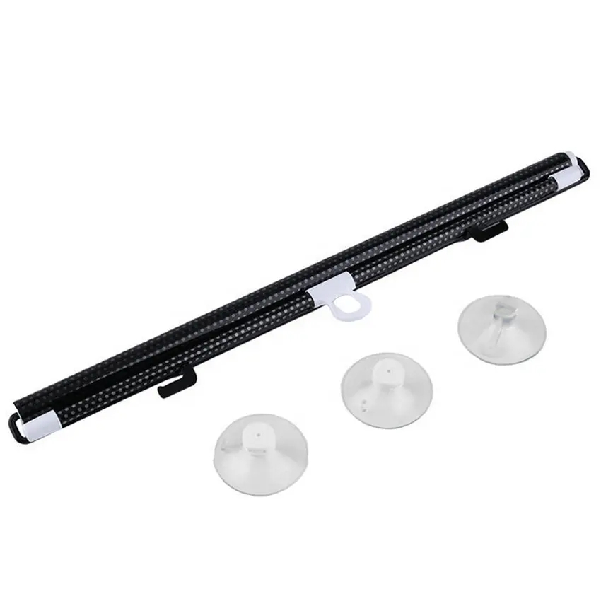 (40x60cm) Praktische Sonnenblende Sonnenschutz für das Auto mit Saugnapfhalterung - Schwarz