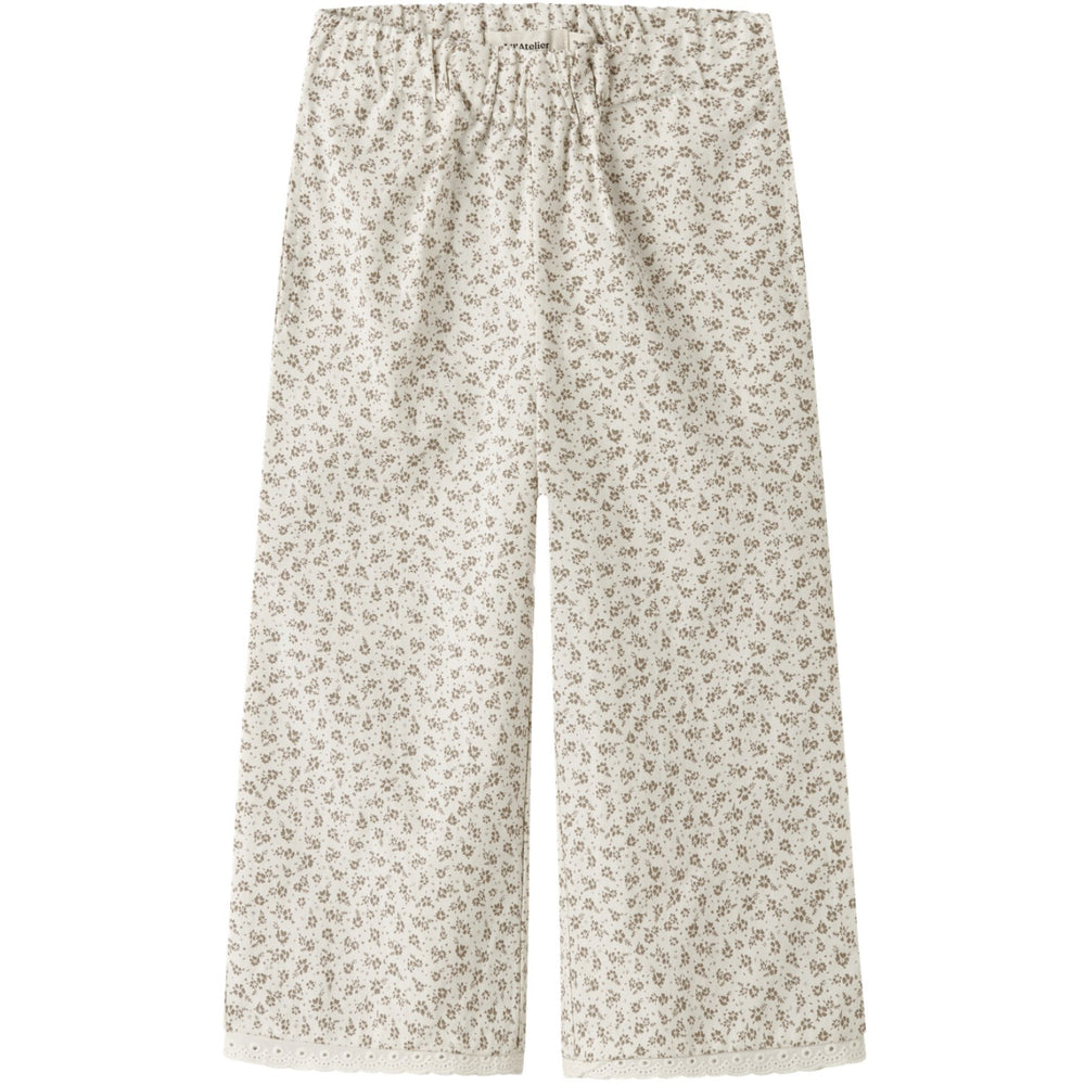Køb Lil'Atelier Coconut Milk Nmffjola Wide Ancle Bukser Lil