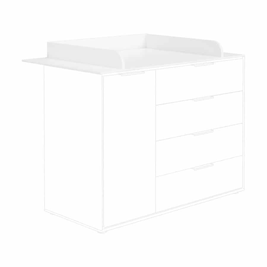 PAIDI Wickelkommode LIEVEN weiß/ braun