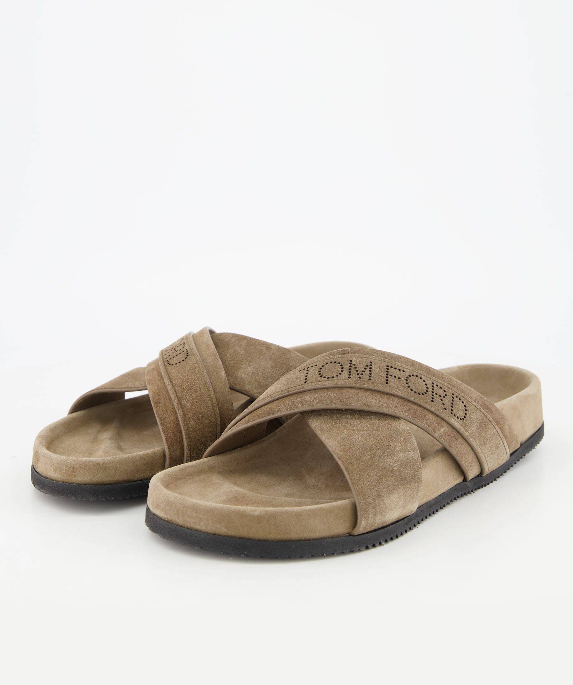 Tom Ford| Herren Kreuzsandalen SUEDE WICKLOW SLIDER