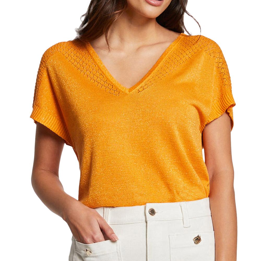 Morgan T-Shirt Orange Femme Morgan MFIRENZ