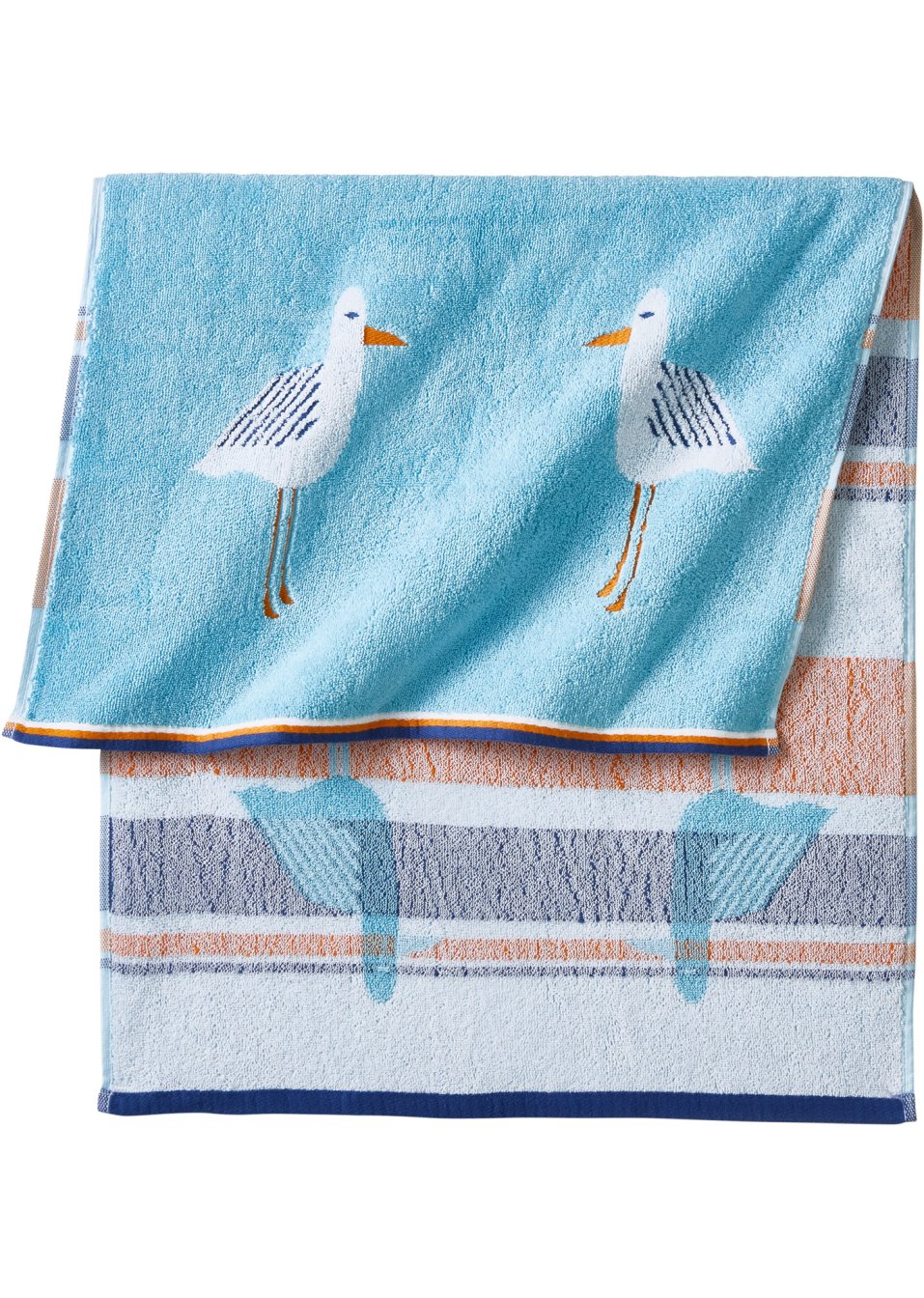 Serviette de toilette motif mouette