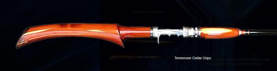 Grip casting Tennessee red cedar Grips casting en cèdre rouge du Tennessee