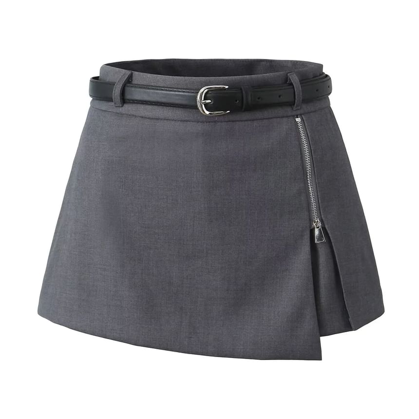 Orange Ace - Low Rise Plain Mini Skort