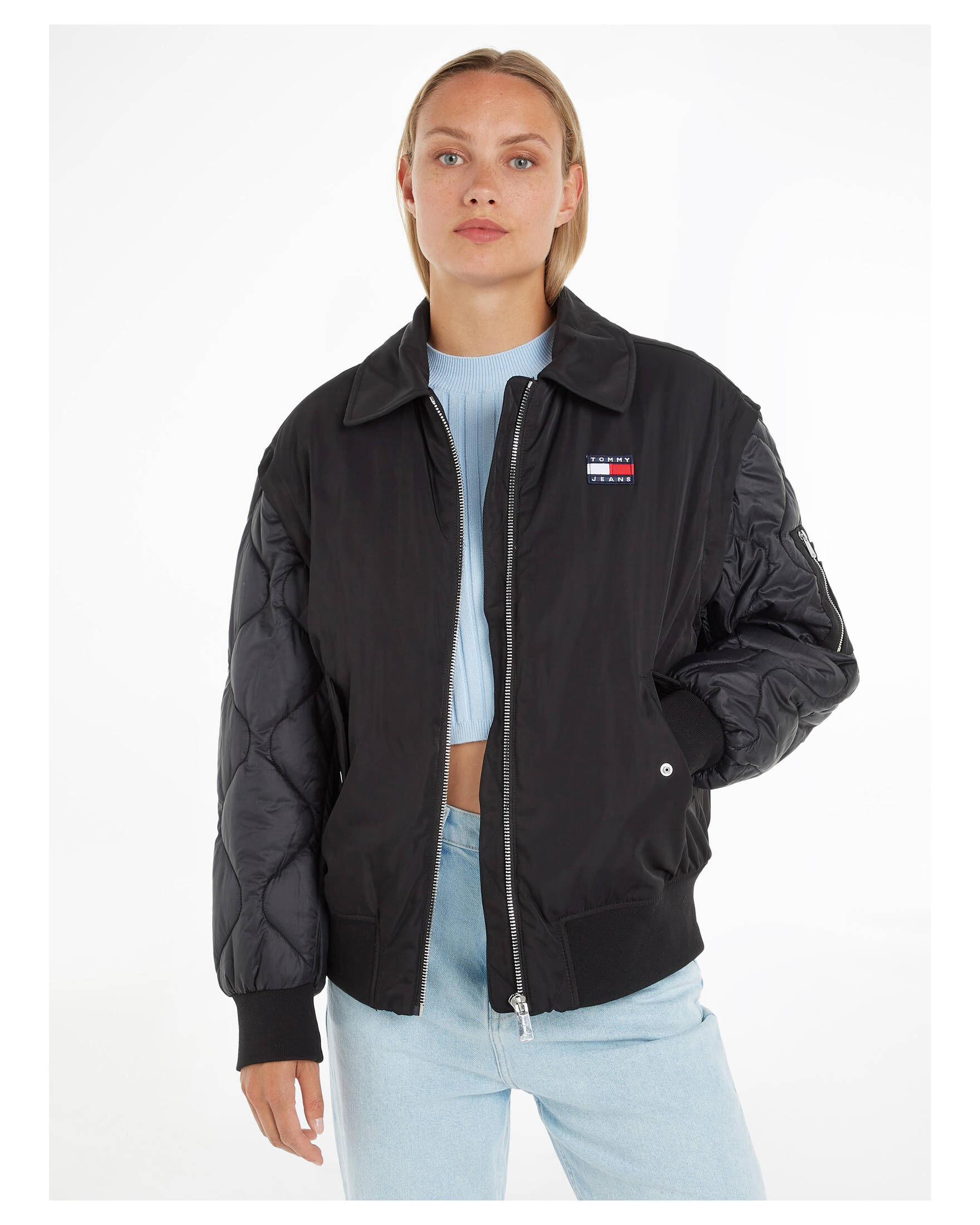 Tommy Jeans| Damen Blouson TJW ZIP SLEEVE BOMBER JACKET