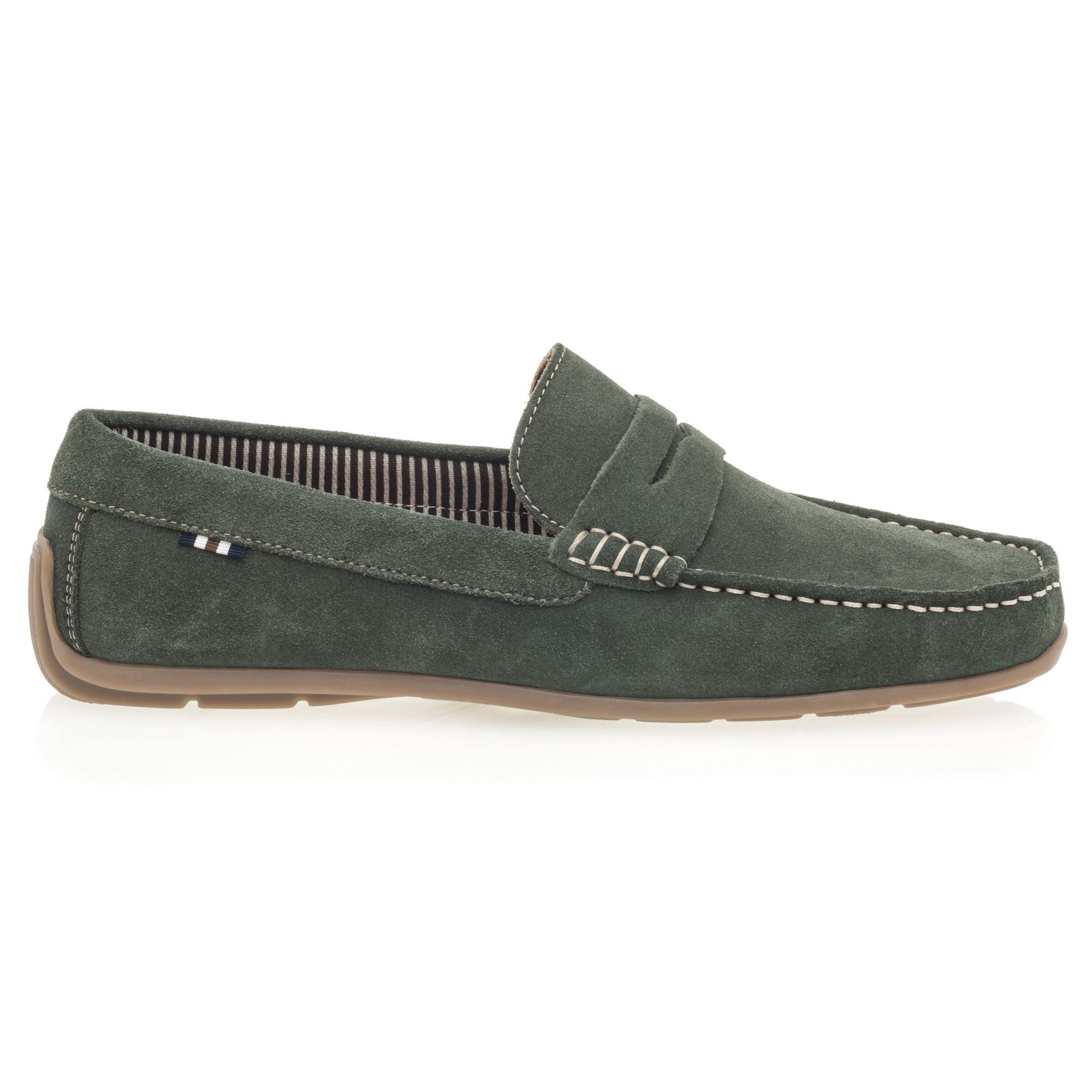 Mocassins Homme en cuir vert