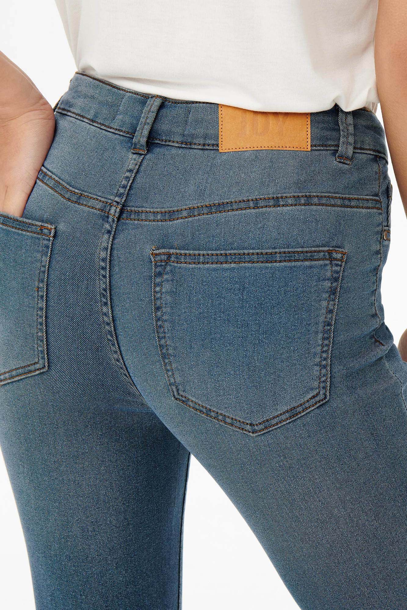 Calça jeans skinny de cintura alta