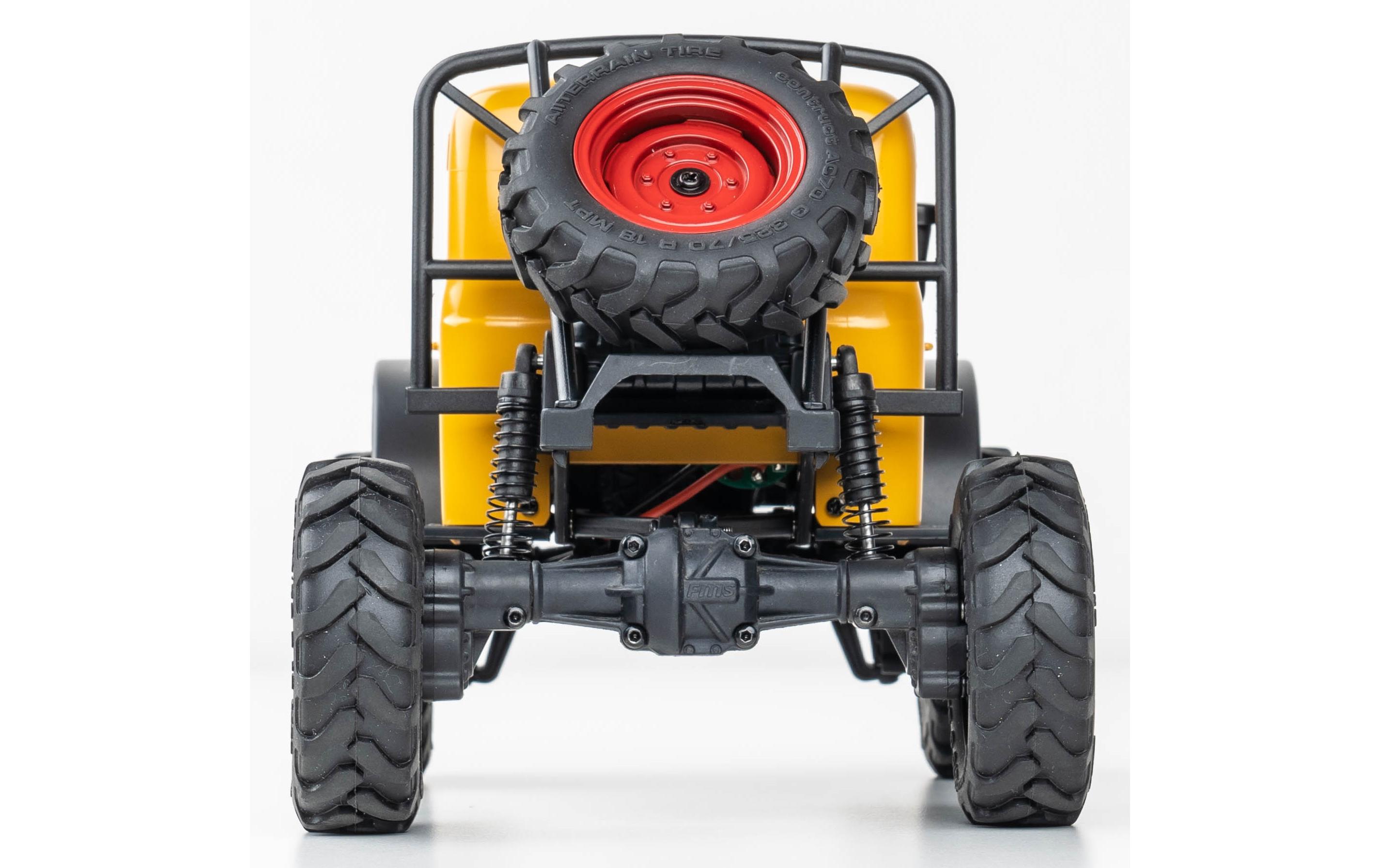 Scale Crawler FCX24 Power Wagon Mud-Racer, Gelb 1:24, RTR<br>Rock Crawler im Miniformat mit 2-Gang Getriebe