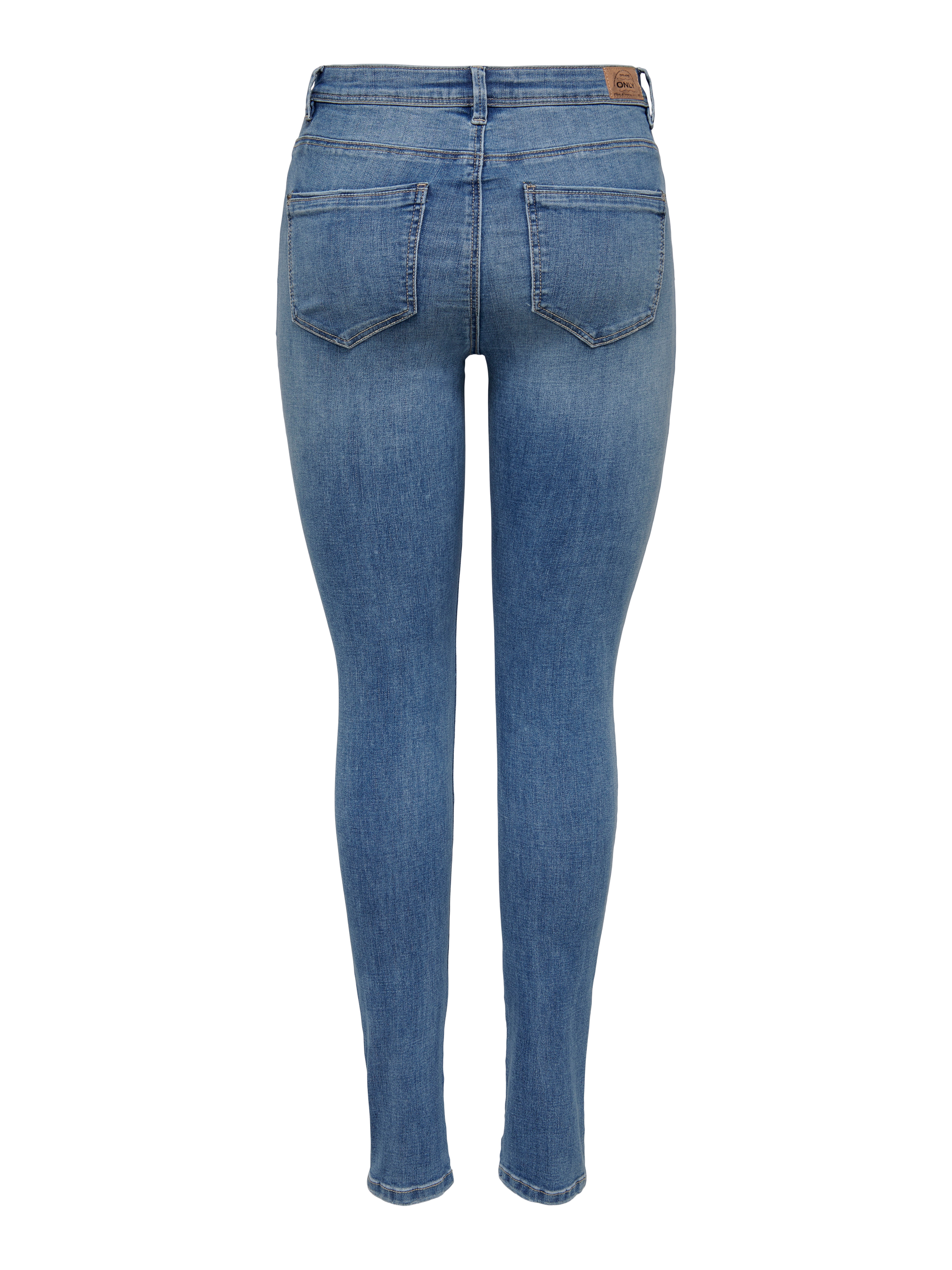 ONLWAUW Mittlere Taille Skinny Fit Jeans Medium Blue Denim