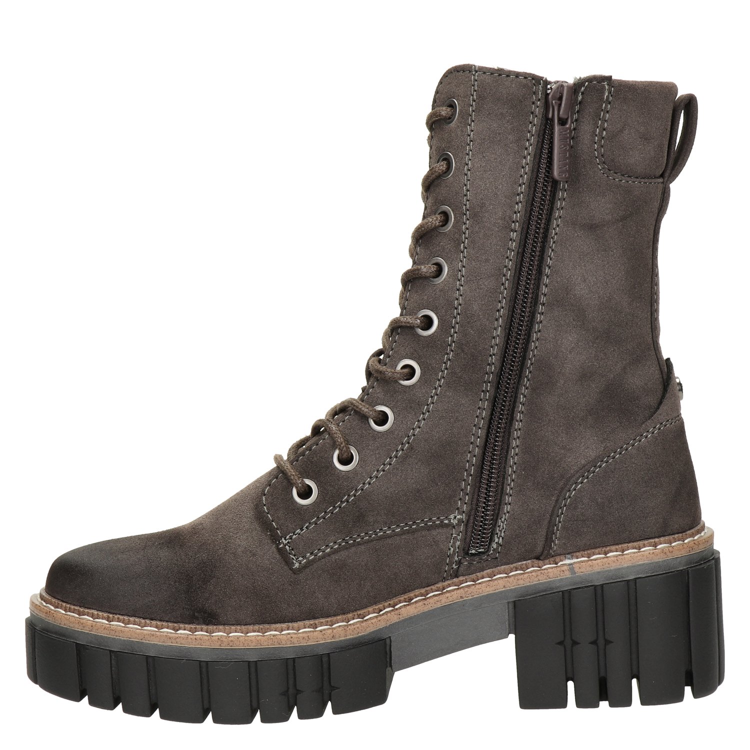 dames veterboot Mustang Grijs